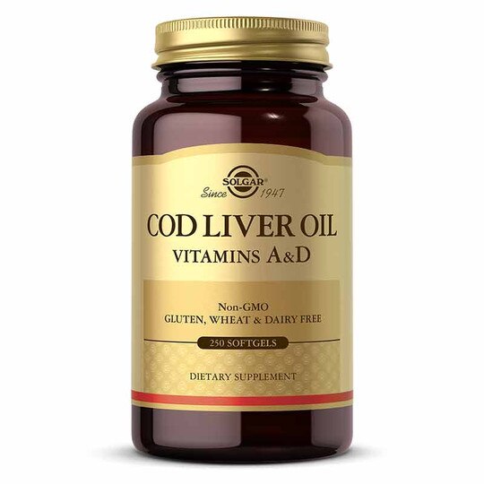 Cod Liver Oil with Vitamins A & D, Solgar Cod Liver Oil with Vitamins A & D, Solgar